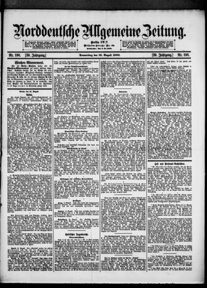 Norddeutsche allgemeine Zeitung vom 16.08.1900