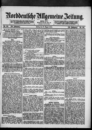 Norddeutsche allgemeine Zeitung vom 17.08.1900