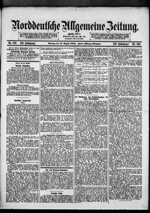 Norddeutsche allgemeine Zeitung vom 19.08.1900