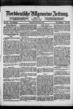 Norddeutsche allgemeine Zeitung vom 25.08.1900