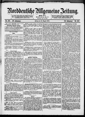 Norddeutsche allgemeine Zeitung vom 31.08.1900