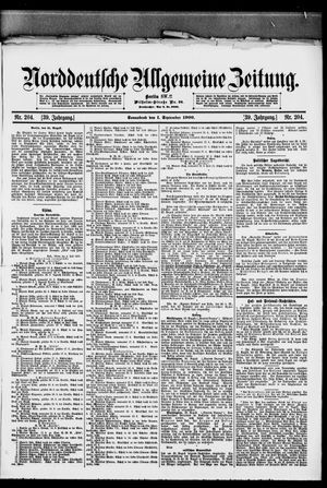 Norddeutsche allgemeine Zeitung vom 01.09.1900