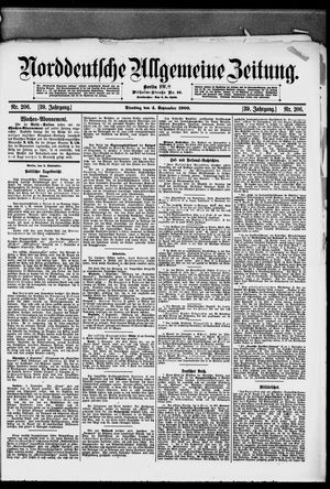 Norddeutsche allgemeine Zeitung vom 04.09.1900