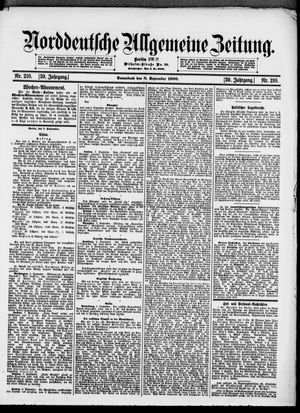 Norddeutsche allgemeine Zeitung vom 08.09.1900