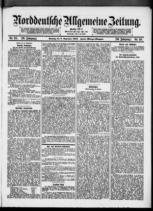 Norddeutsche allgemeine Zeitung vom 09.09.1900