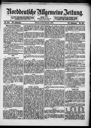 Norddeutsche allgemeine Zeitung vom 25.09.1900
