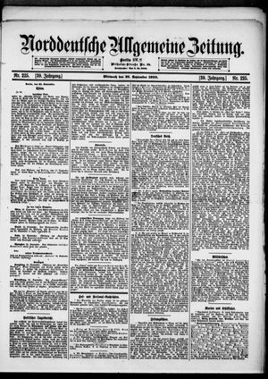 Norddeutsche allgemeine Zeitung vom 26.09.1900