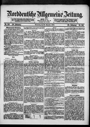 Norddeutsche allgemeine Zeitung vom 27.09.1900