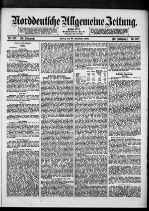 Norddeutsche allgemeine Zeitung vom 28.09.1900