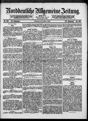 Norddeutsche allgemeine Zeitung vom 02.10.1900