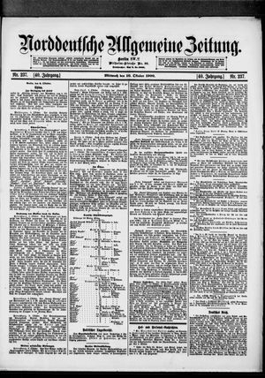 Norddeutsche allgemeine Zeitung on Oct 10, 1900