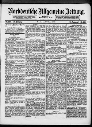 Norddeutsche allgemeine Zeitung vom 20.10.1900