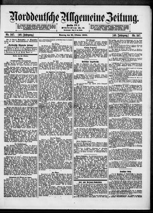 Norddeutsche allgemeine Zeitung on Oct 21, 1900