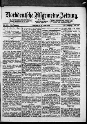Norddeutsche allgemeine Zeitung on Oct 25, 1900