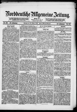 Norddeutsche allgemeine Zeitung on Oct 28, 1900