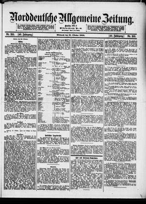 Norddeutsche allgemeine Zeitung vom 31.10.1900