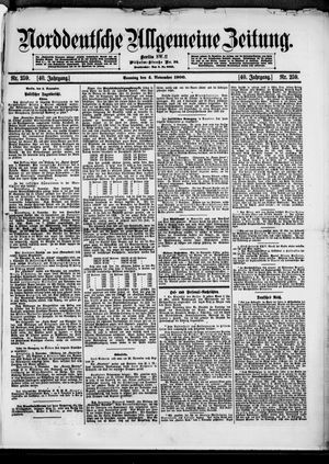 Norddeutsche allgemeine Zeitung vom 04.11.1900