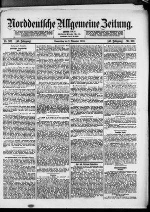 Norddeutsche allgemeine Zeitung vom 08.11.1900
