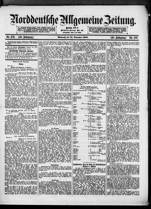 Norddeutsche allgemeine Zeitung vom 21.11.1900