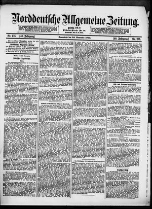 Norddeutsche allgemeine Zeitung vom 24.11.1900