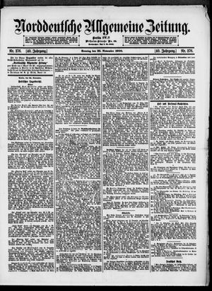 Norddeutsche allgemeine Zeitung vom 25.11.1900