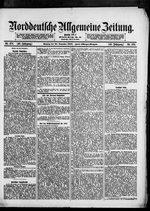 Norddeutsche allgemeine Zeitung vom 25.11.1900