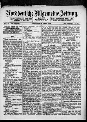 Norddeutsche allgemeine Zeitung vom 29.11.1900