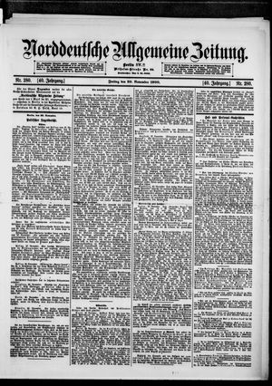 Norddeutsche allgemeine Zeitung on Nov 30, 1900