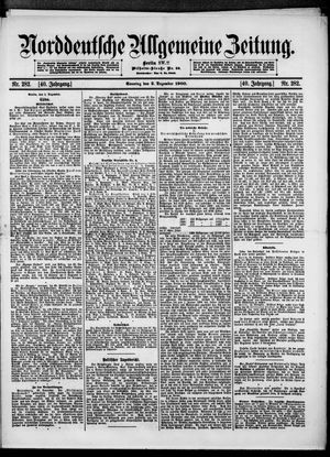Norddeutsche allgemeine Zeitung vom 02.12.1900