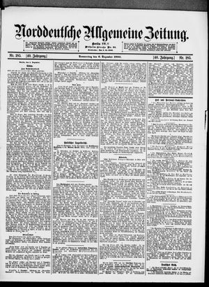 Norddeutsche allgemeine Zeitung vom 06.12.1900