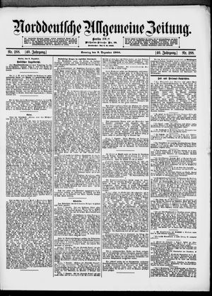 Norddeutsche allgemeine Zeitung vom 09.12.1900