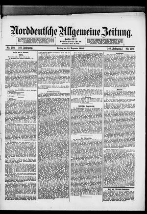 Norddeutsche allgemeine Zeitung vom 14.12.1900