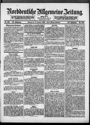Norddeutsche allgemeine Zeitung vom 16.12.1900