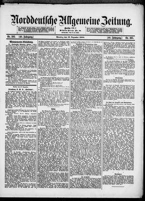 Norddeutsche allgemeine Zeitung vom 18.12.1900