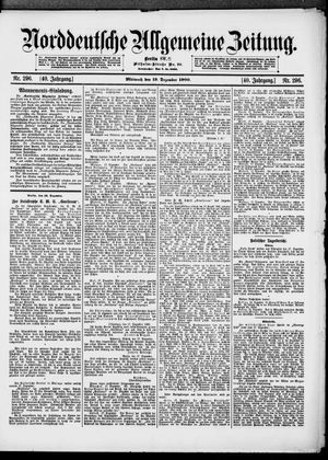 Norddeutsche allgemeine Zeitung vom 19.12.1900