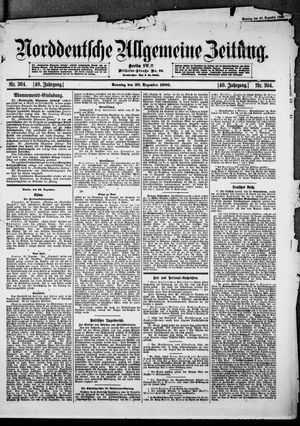 Norddeutsche allgemeine Zeitung vom 30.12.1900