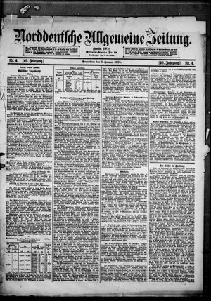 Norddeutsche allgemeine Zeitung vom 05.01.1901