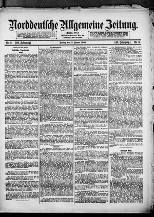 Norddeutsche allgemeine Zeitung vom 11.01.1901