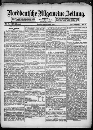 Norddeutsche allgemeine Zeitung vom 12.01.1901