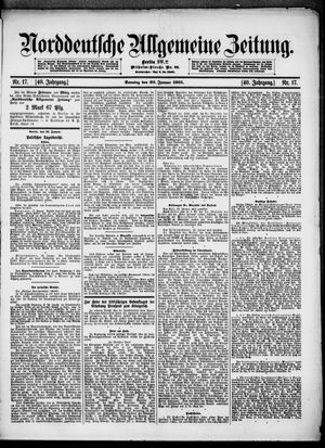 Norddeutsche allgemeine Zeitung vom 20.01.1901