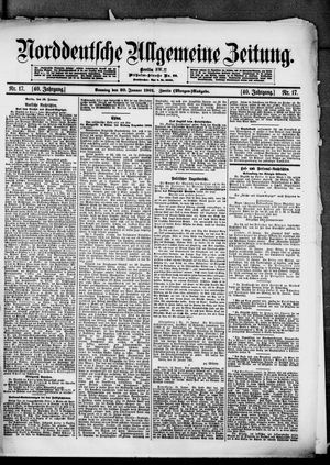 Norddeutsche allgemeine Zeitung vom 20.01.1901