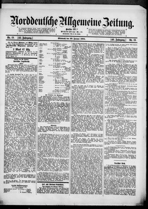 Norddeutsche allgemeine Zeitung vom 23.01.1901