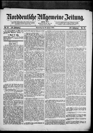 Norddeutsche allgemeine Zeitung vom 24.01.1901