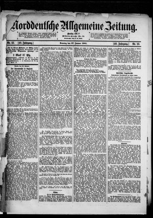 Norddeutsche allgemeine Zeitung vom 27.01.1901