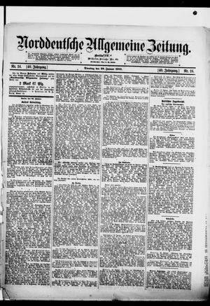 Norddeutsche allgemeine Zeitung on Jan 29, 1901