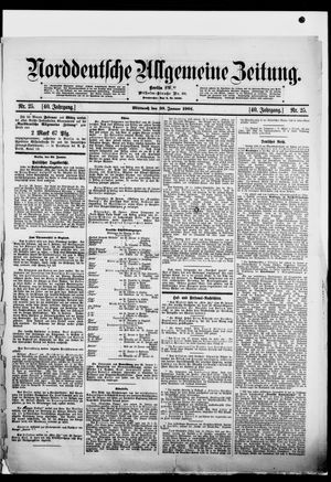 Norddeutsche allgemeine Zeitung vom 30.01.1901