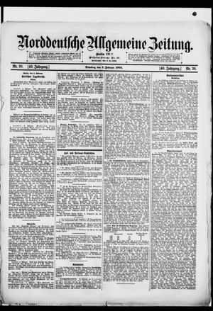 Norddeutsche allgemeine Zeitung vom 05.02.1901