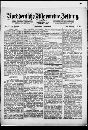 Norddeutsche allgemeine Zeitung vom 07.02.1901