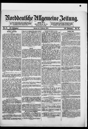 Norddeutsche allgemeine Zeitung on Feb 8, 1901