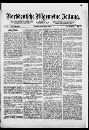Norddeutsche allgemeine Zeitung vom 09.02.1901